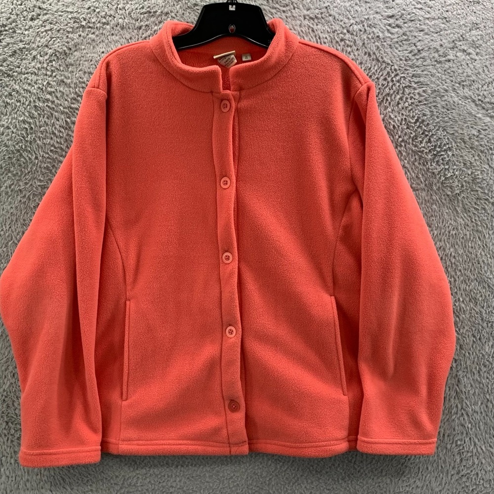 LL BEAN Sweater Womens 1X Top Fleece